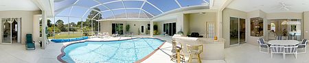 Lemon Bay Courtyard home on 1 1/2 acres only 15 minutes walk to beach.