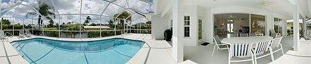 Villa Dolphin - Sailboat Access Pool Home with 2 Master Suites (4 bed, 3 bath) in SE Cape Coral