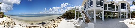 Tropical Waterfront Duplex Vacation Home with Private Beach