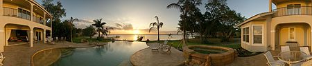 Vacation rental property The AQUARIUS - Elegant, 5/5 Waterfront Pool Home Near Edison Estates in Ft. Myers